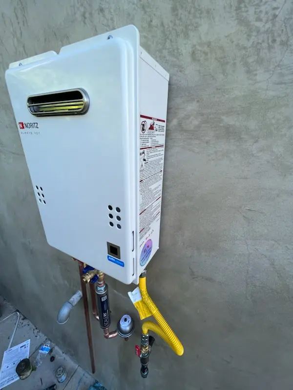 Tankless water heater installation for Haverford Village homes